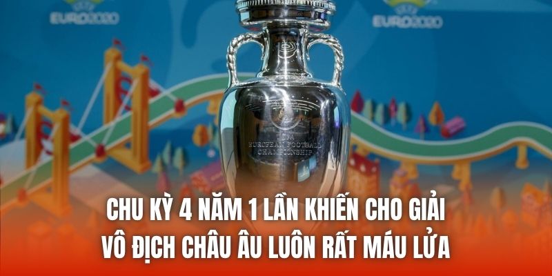 Chu kỳ 4 năm 1 lần khiến cho giải vô địch Châu Âu luôn rất máu lửa