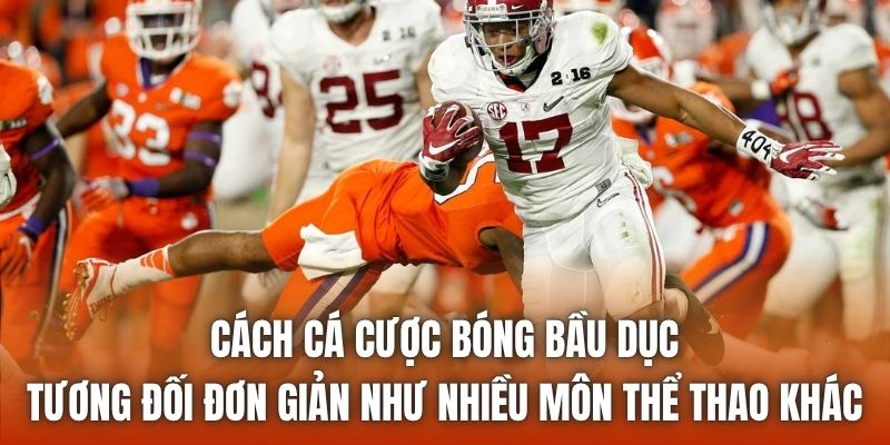 Cách cá cược bóng bầu dục tương đối đơn giản như nhiều môn thể thao khác